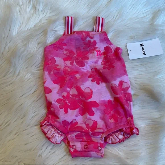 Hurley One Piece Romper Bundle - NWT - Girls Size 6 M - Picture 11 of 12